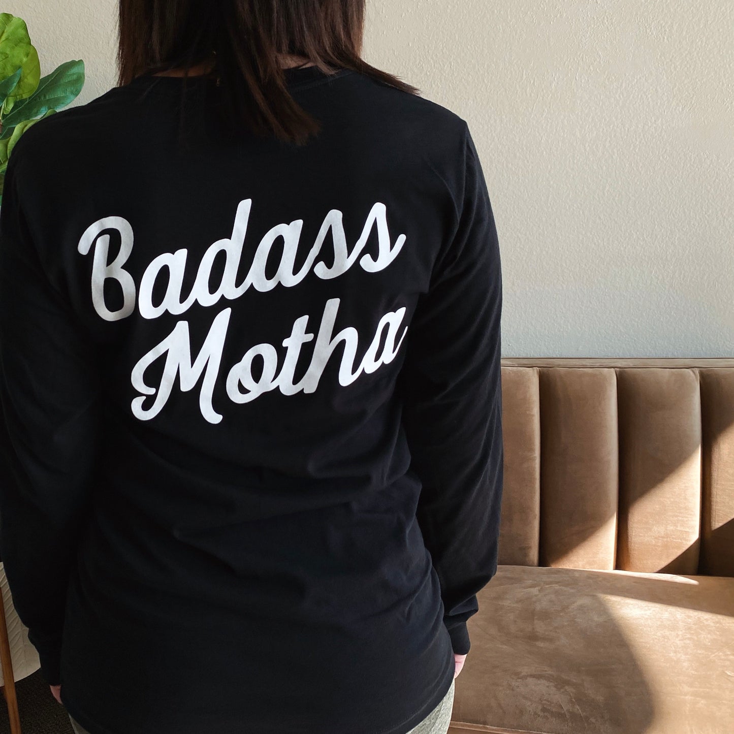 BADASS MOTHA - UNISEX BLACK LONG SLEEVE